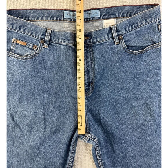 Eddie Bauer Jeans Straight Stretch Women's Size 18P Blue Denim Medium Wash - Picture 9 of 11